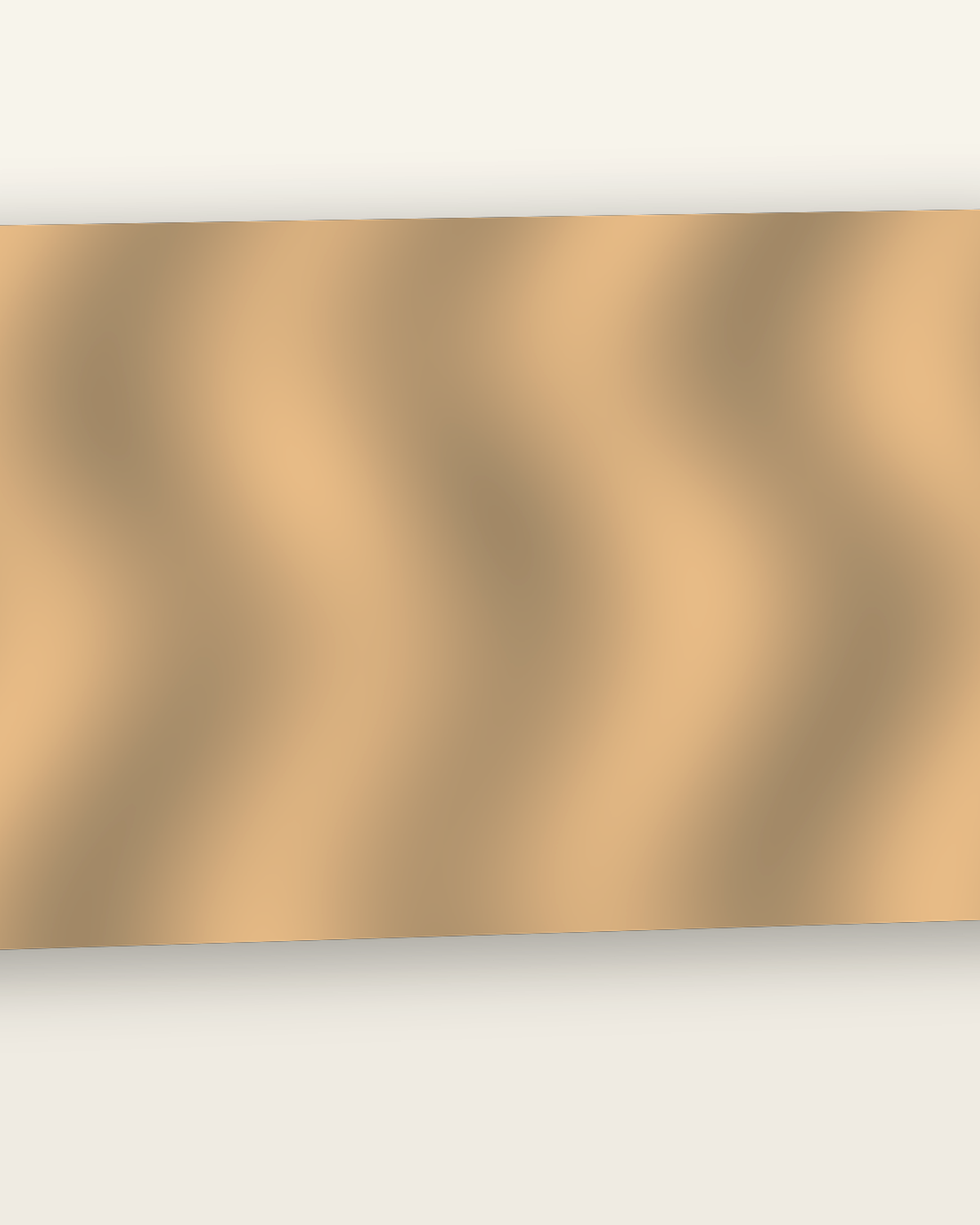 Three-dimensional sculptural acoustic tile with a wave relief